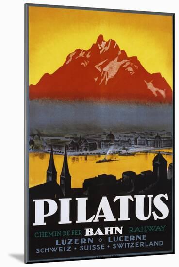 Pilatus Poster-null-Mounted Giclee Print