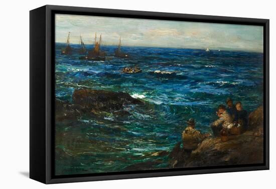 Pilchard Fishers, 1901-John Robertson Reid-Framed Stretched Canvas