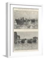 Pilchard-Fishing on the Coast of Cornwall-null-Framed Giclee Print