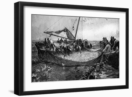 Pilchards, 1900-Charles Napier Hemy-Framed Giclee Print