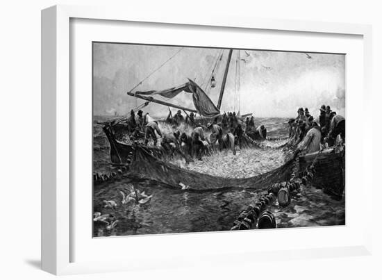 Pilchards, 1900-Charles Napier Hemy-Framed Giclee Print