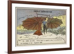 Pilcher Testing a Glider, England, 1899-null-Framed Giclee Print