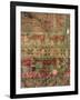 Pile Carpet Depicting Horses and Riders, Fallow Deer and Griffins-null-Framed Giclee Print