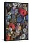 Pile of antique buttons-Mallorie Ostrowitz-Framed Stretched Canvas