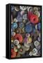 Pile of antique buttons-Mallorie Ostrowitz-Framed Stretched Canvas