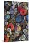 Pile of antique buttons-Mallorie Ostrowitz-Stretched Canvas