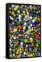 Pile of glass marbles, Williamsburg, Brooklyn, New York, Usa.-Julien McRoberts-Framed Stretched Canvas