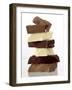 Pile of Pieces of White and Dark Chocolate-Eising Studio Food Photo and Video-Framed Photographic Print