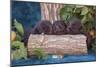 Pile of Sleeping Labrador Retriever Puppies-Zandria Muench Beraldo-Mounted Photographic Print