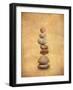 Pile of Stones on a White-Shaun Wilkinson-Framed Art Print