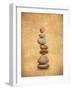 Pile of Stones on a White-Shaun Wilkinson-Framed Art Print