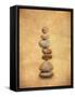 Pile of Stones on a White-Shaun Wilkinson-Framed Stretched Canvas