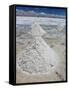 Piles of Salt on the Surface of the Salar De Uyuni Salt Lake, Bolivia-zanskar-Framed Stretched Canvas