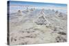 Piles of Salt on the Surface of the Salar De Uyuni Salt Lake, Bolivia-zanskar-Stretched Canvas