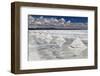 Piles of Salt on the Surface of the Salar De Uyuni Salt Lake, Bolivia-zanskar-Framed Photographic Print