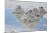 Piles of Salt on the Surface of the Salar De Uyuni Salt Lake, Bolivia-zanskar-Mounted Photographic Print