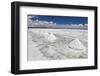 Piles of Salt on the Surface of the Salar De Uyuni Salt Lake, Bolivia-zanskar-Framed Photographic Print