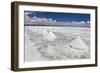 Piles of Salt on the Surface of the Salar De Uyuni Salt Lake, Bolivia-zanskar-Framed Photographic Print