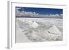 Piles of Salt on the Surface of the Salar De Uyuni Salt Lake, Bolivia-zanskar-Framed Photographic Print