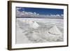 Piles of Salt on the Surface of the Salar De Uyuni Salt Lake, Bolivia-zanskar-Framed Photographic Print