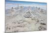 Piles of Salt on the Surface of the Salar De Uyuni Salt Lake, Bolivia-zanskar-Mounted Photographic Print