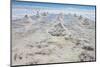 Piles of Salt on the Surface of the Salar De Uyuni Salt Lake, Bolivia-zanskar-Mounted Photographic Print