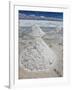 Piles of Salt on the Surface of the Salar De Uyuni Salt Lake, Bolivia-zanskar-Framed Photographic Print