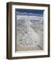 Piles of Salt on the Surface of the Salar De Uyuni Salt Lake, Bolivia-zanskar-Framed Photographic Print