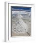 Piles of Salt on the Surface of the Salar De Uyuni Salt Lake, Bolivia-zanskar-Framed Photographic Print