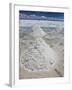 Piles of Salt on the Surface of the Salar De Uyuni Salt Lake, Bolivia-zanskar-Framed Photographic Print