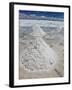 Piles of Salt on the Surface of the Salar De Uyuni Salt Lake, Bolivia-zanskar-Framed Photographic Print