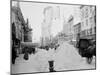 Piles of Snow on Broadway, after Storm, New York-null-Mounted Photo