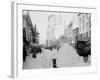 Piles of Snow on Broadway, after Storm, New York-null-Framed Photo