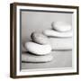 Piles of Stones BW 01-Tom Quartermaine-Framed Giclee Print