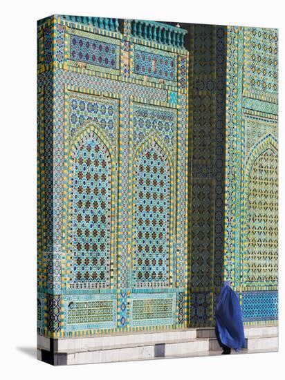 Pilgrim at the Shrine of Hazrat Ali, Mazar-I-Sharif, Afghanistan-Jane Sweeney-Stretched Canvas