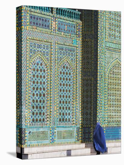 Pilgrim at the Shrine of Hazrat Ali, Mazar-I-Sharif, Afghanistan-Jane Sweeney-Stretched Canvas
