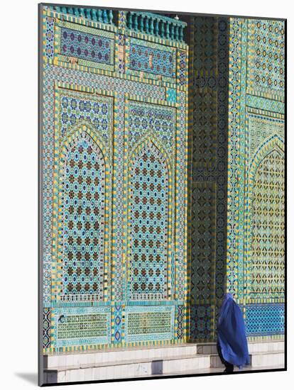 Pilgrim at the Shrine of Hazrat Ali, Mazar-I-Sharif, Afghanistan-Jane Sweeney-Mounted Photographic Print