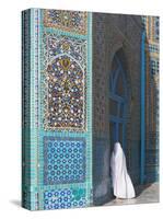 Pilgrim at the Shrine of Hazrat Ali, Mazar-I-Sharif, Balkh, Afghanistan, Asia-Jane Sweeney-Stretched Canvas