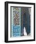 Pilgrim at the Shrine of Hazrat Ali, Mazar-I-Sharif, Balkh, Afghanistan, Asia-Jane Sweeney-Framed Photographic Print