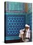 Pilgrim at the Shrine of Hazrat Ali, Who was Assassinated in 661, Mazar-I-Sharif, Afghanistan-Jane Sweeney-Stretched Canvas