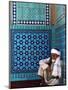 Pilgrim at the Shrine of Hazrat Ali, Who was Assassinated in 661, Mazar-I-Sharif, Afghanistan-Jane Sweeney-Mounted Photographic Print