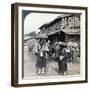 Pilgrim Beggars Beating Little Gongs, Near Lake Kawaguchi, Japan, 1904-Underwood & Underwood-Framed Photographic Print