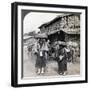 Pilgrim Beggars Beating Little Gongs, Near Lake Kawaguchi, Japan, 1904-Underwood & Underwood-Framed Photographic Print