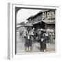 Pilgrim Beggars Beating Little Gongs, Near Lake Kawaguchi, Japan, 1904-Underwood & Underwood-Framed Photographic Print