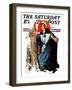 "Pilgrim Collecting Sap," Saturday Evening Post Cover, February 25, 1928-Elbert Mcgran Jackson-Framed Premium Giclee Print