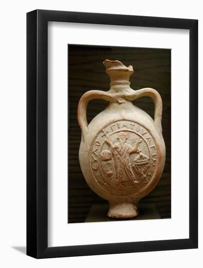 Pilgrim Flask Representing St. Menas in the Orant Pose-null-Framed Photographic Print