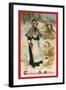 Pilgrim Girl in Snow, 1910-null-Framed Giclee Print