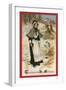 Pilgrim Girl in Snow, 1910-null-Framed Giclee Print