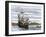 Pilgrim Landing Party from the Mayflower in Plymouth Harbor-null-Framed Giclee Print