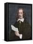 Pilgrim Leader Edward Winslow Portrait Holding a Document-null-Framed Stretched Canvas